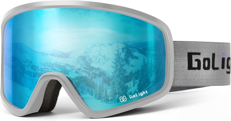 Golight Polarized Anti-Glare Ski Goggles XL OTG – Anti-Fog Double Lens, UV400, Triple-Foam, Anti-Slip Strap for Men & Women - Image 1
